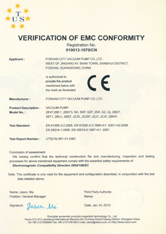 佛真CE認證證書